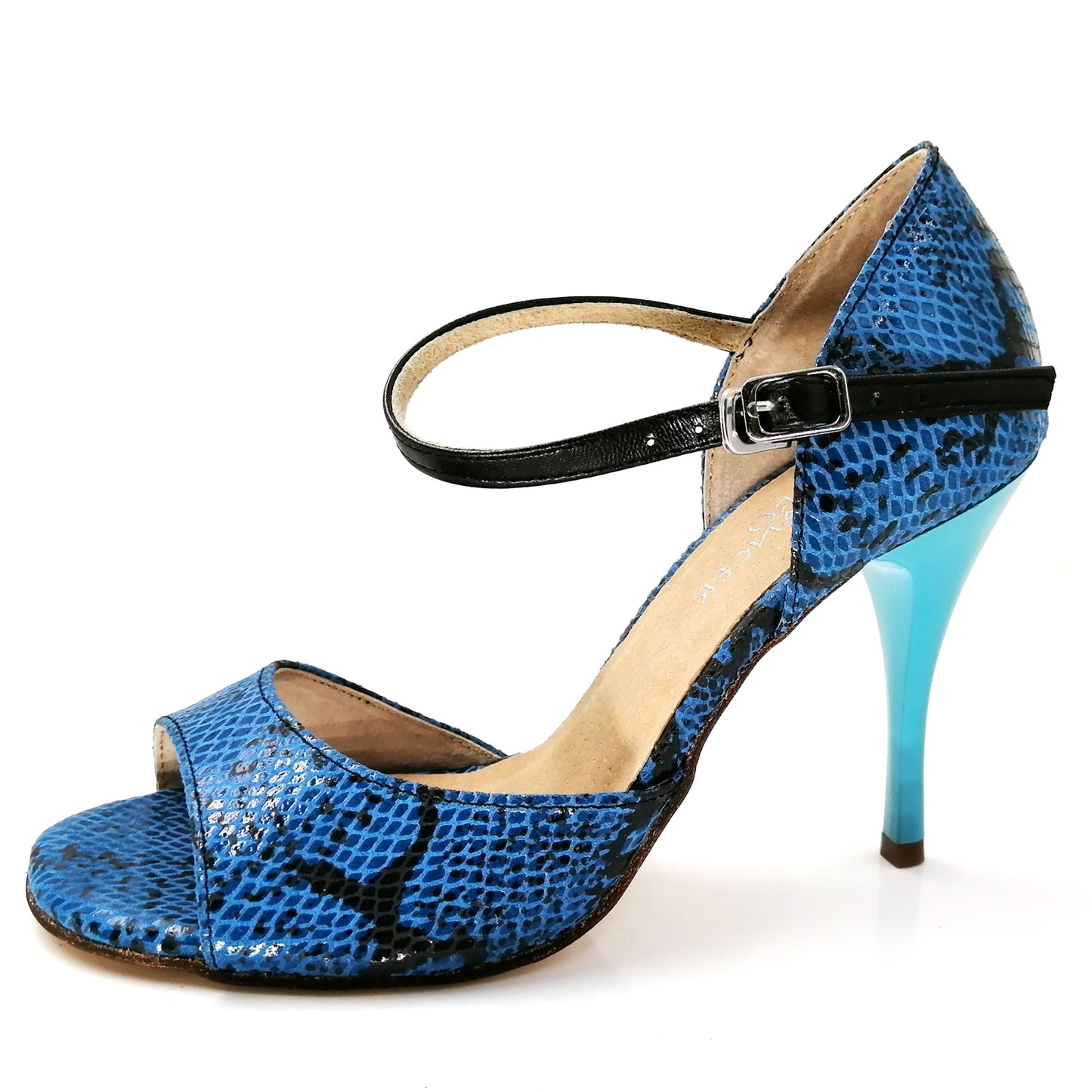 Women's Blue Real Leather 7cm/9cm Heels Dance Shoes Tango Shoes