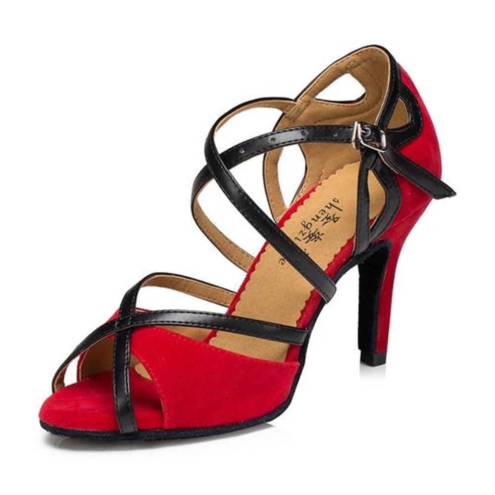 DS Women's Sude Customized Heel Latin Shoes/Ballroom Dance Shoes
