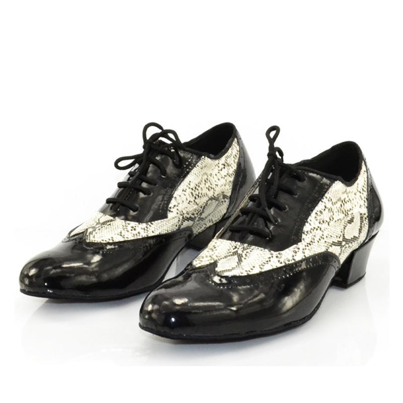 Men's Leatherette Heels Ballroom Dance Shoes Latin Shoes