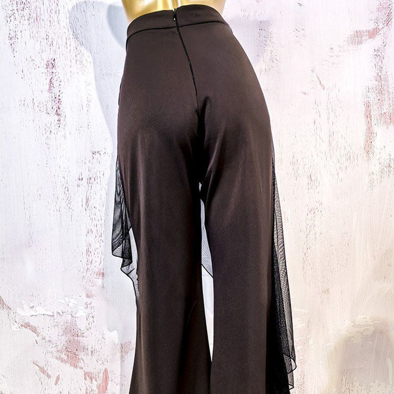 YJFY Women's Bell-Bottom Pants Modern Dance Pants Dance Wear Training Performance Pants