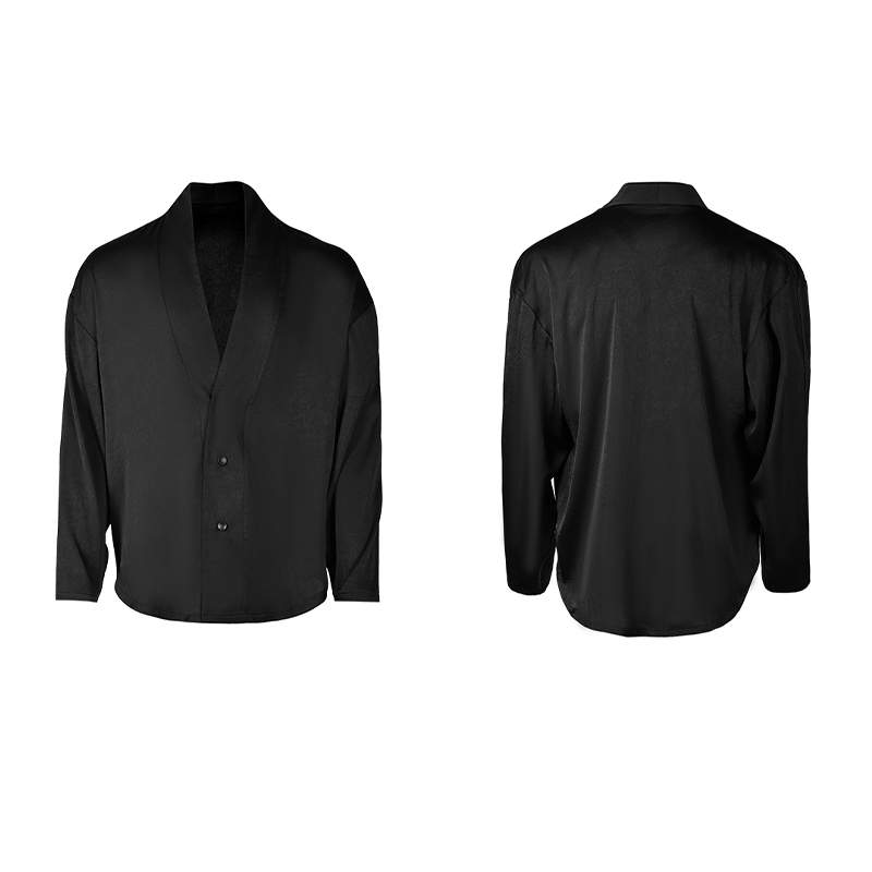 YES Men's Shirt Long Sleeve  Latin Dance Tops Dance Wear