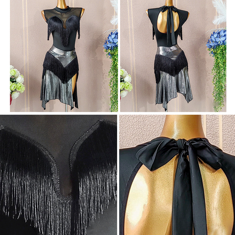 YJFY Women's Black Sleeveless Dance Tops Bodysuit Leotards Practice DanceWear