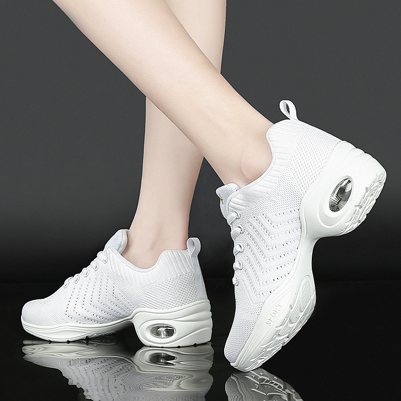 Women's Jazz Shoes Lace-up Dance Sneakers