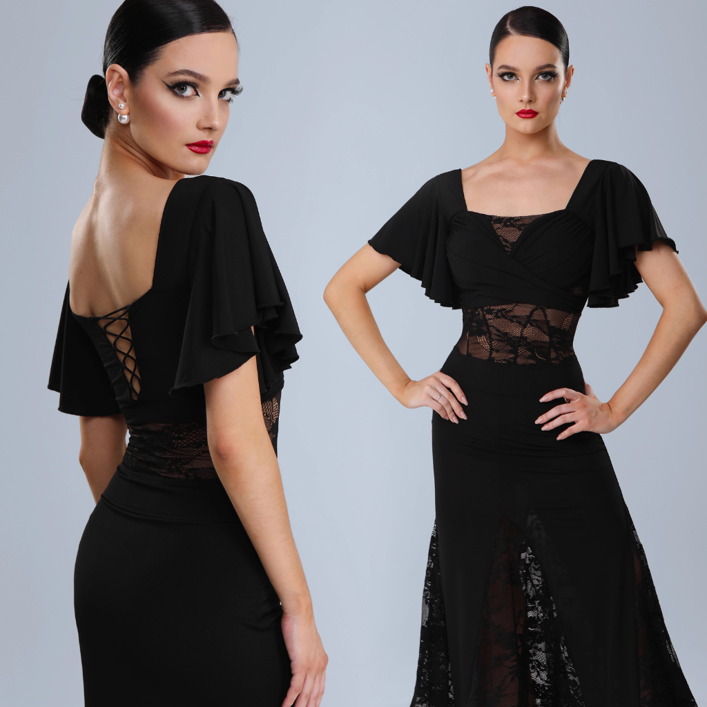 TID Women's Ballroom Waltz Modern Dance Dresses Competition Dancewear