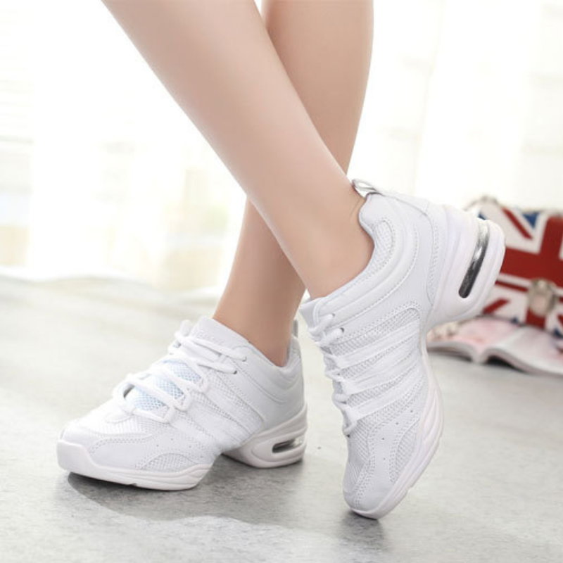 Women's Jazz Shoes Lace-up Dance Sneakers