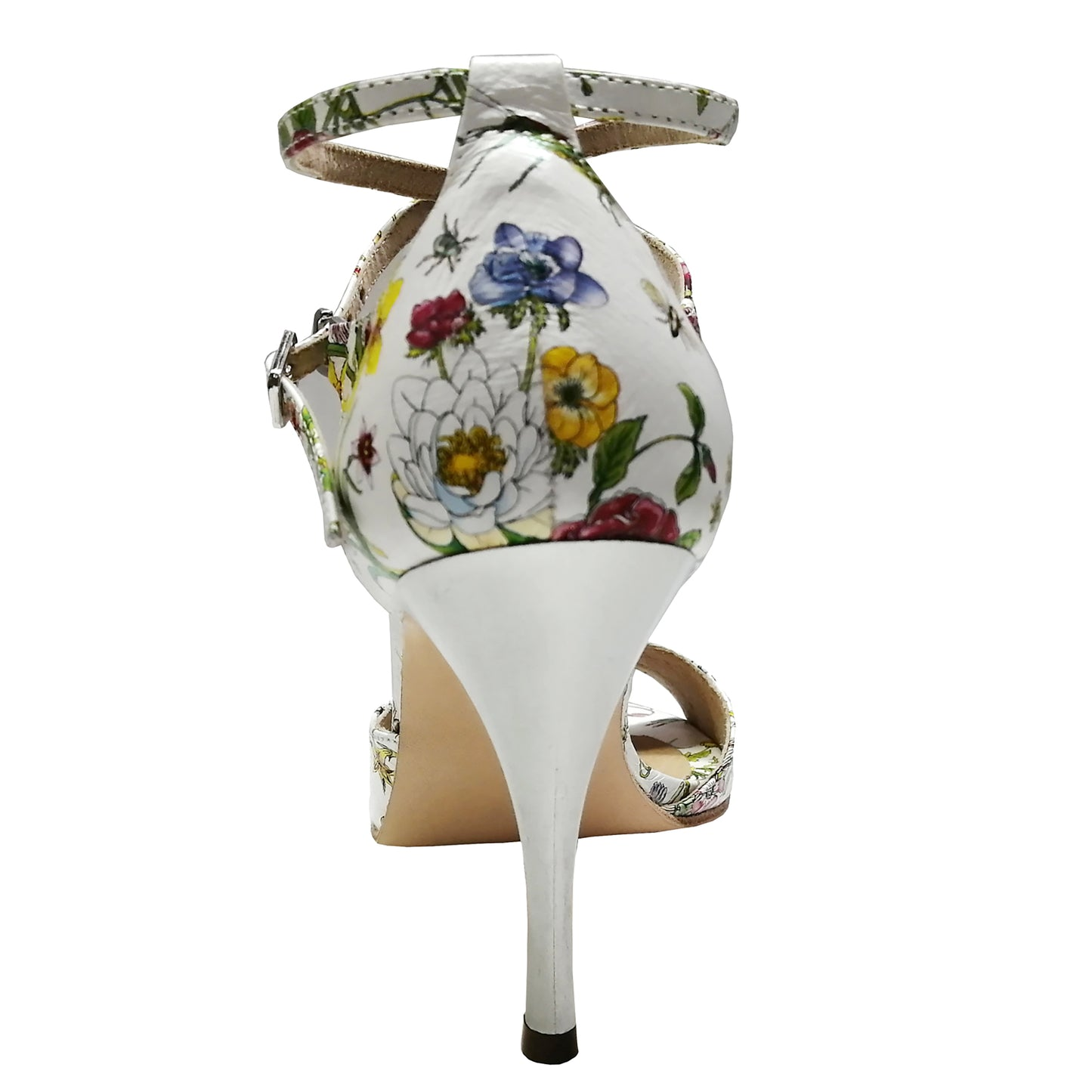 SHJ Women's White Real Leather 7.5cm/9.5cm Heels Dance Shoes Tango Shoes