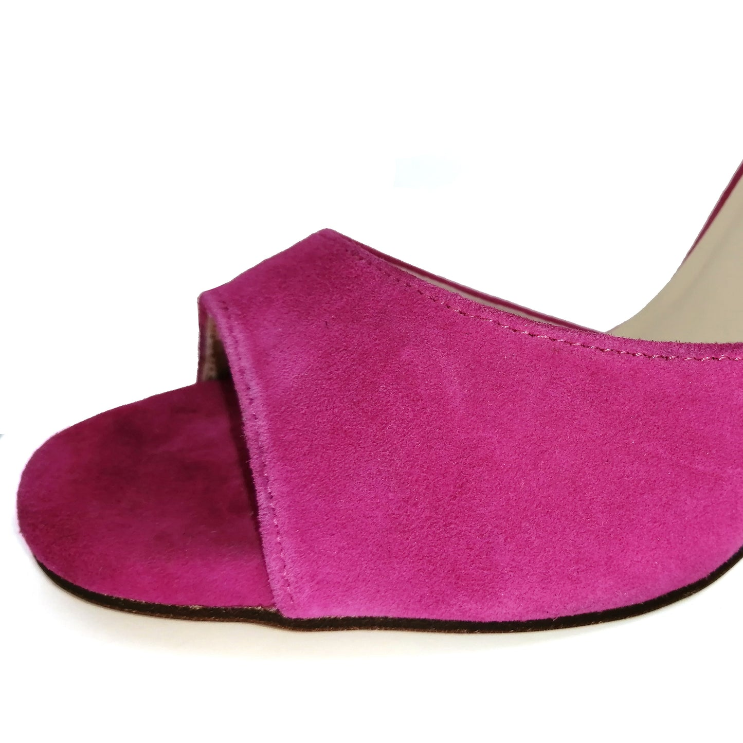 SHJ Women's Pink Suede 7.5cm/9.5cm Heels Dance Tango Shoes