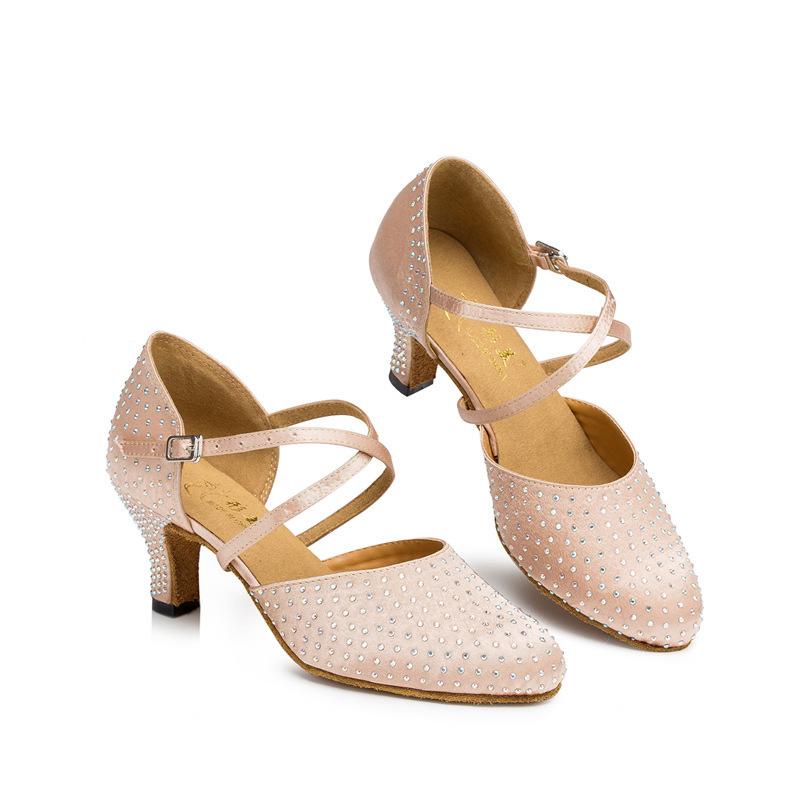 Women's Satin 6cm/7.5cm Heels Ballroom Dance Shoes Modern Dance Shoes