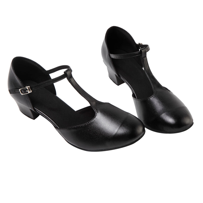 HW Women's Leatherette 4/4.5cm Ballroom Dance Shoes Flat Dance Shoes Swing Dance Shoes