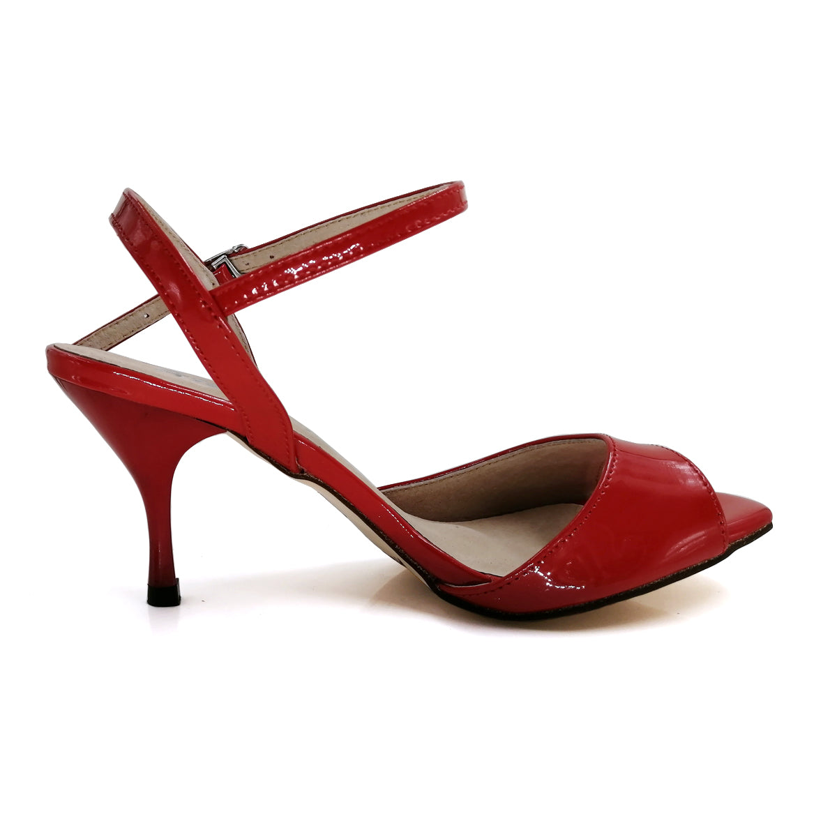 SHJ Women's Red Real Leather 7cm/9cm Heels Dance Shoes Tango Shoes