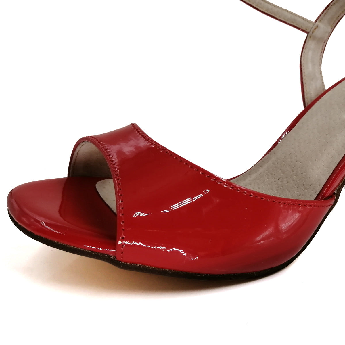 SHJ Women's Red Real Leather 7cm/9cm Heels Dance Shoes Tango Shoes