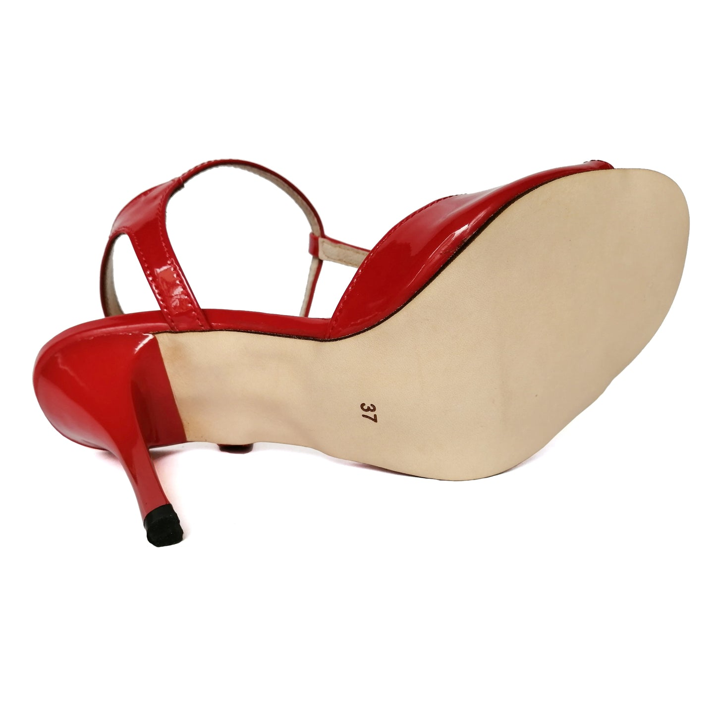 SHJ Women's Red Real Leather 7cm/9cm Heels Dance Shoes Tango Shoes