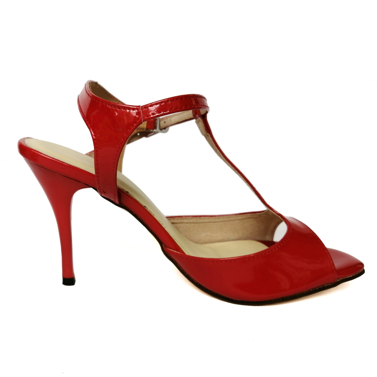 SHJ Women's Red Real Leather 7cm/9cm Heels Dance Shoes Tango Shoes