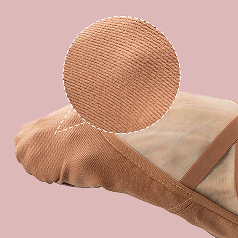 WY Women's Spandex Split-Sole Ballet Shoes