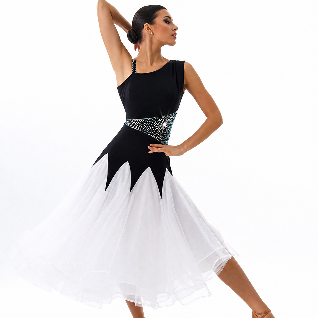 Customisable-Women's Sexy Modern Dance Performance Dress Competition Ballroom Dance Dress
