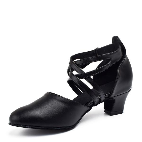 Women's Microfiber Leather Customized Heels Character Dance Shoes Ballroom Dance Shoes