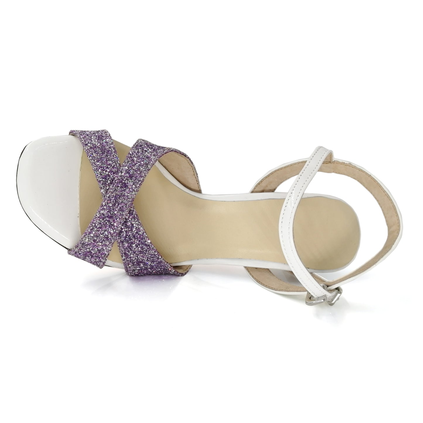 SHJ Women's Purple Sparkling Glitter 7cm/9cm Heels Dance Shoes Tango Shoes