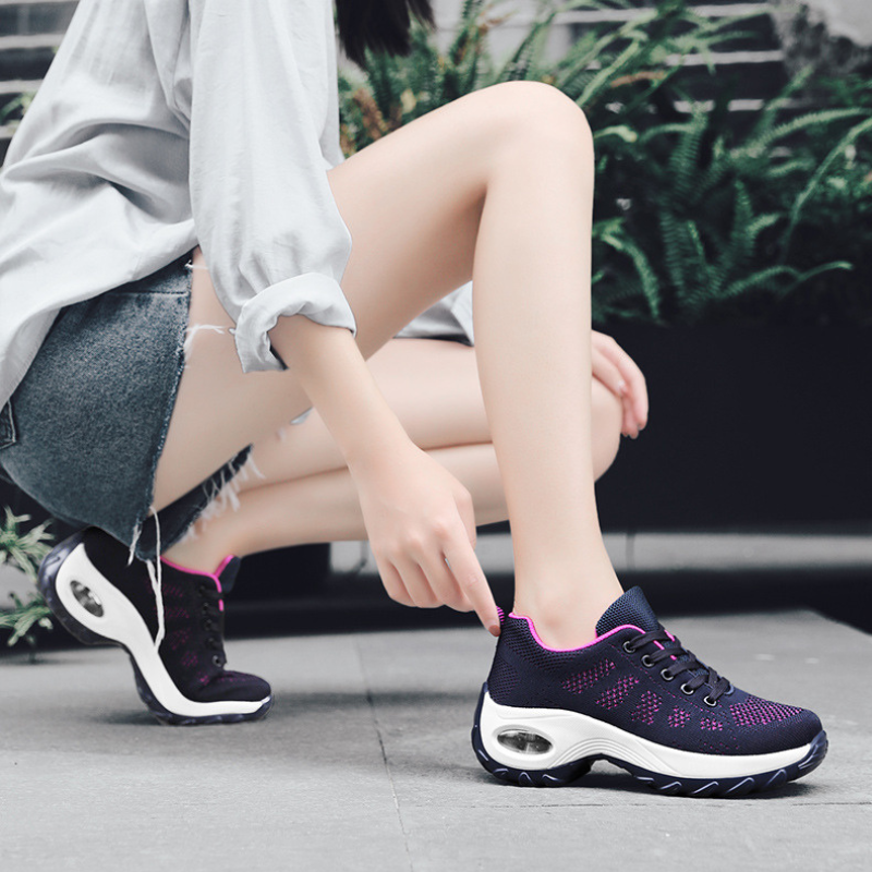 Women's Mesh Jazz Shoes Lace-up Dance Sneakers