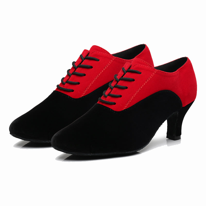 Women's Suede Customized Heel Teaching & Practice Shoes  Ballroom Dance Shoes