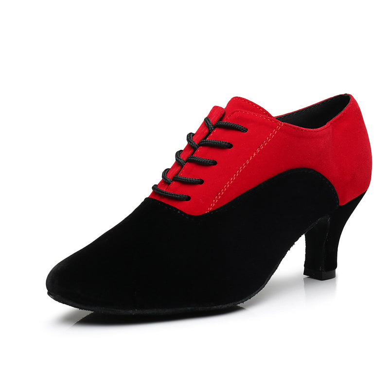 Women's Suede Customized Heel Teaching & Practice Shoes  Ballroom Dance Shoes