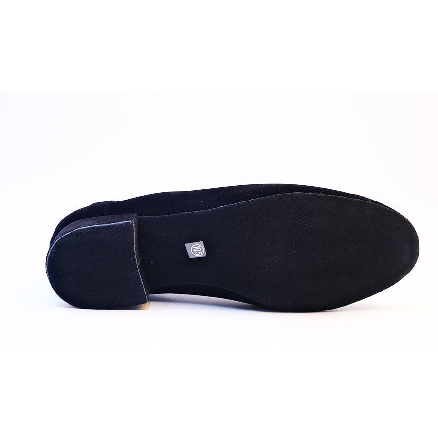 Men's 2cm Black Leatherette Heels Ballroom Dance Shoes