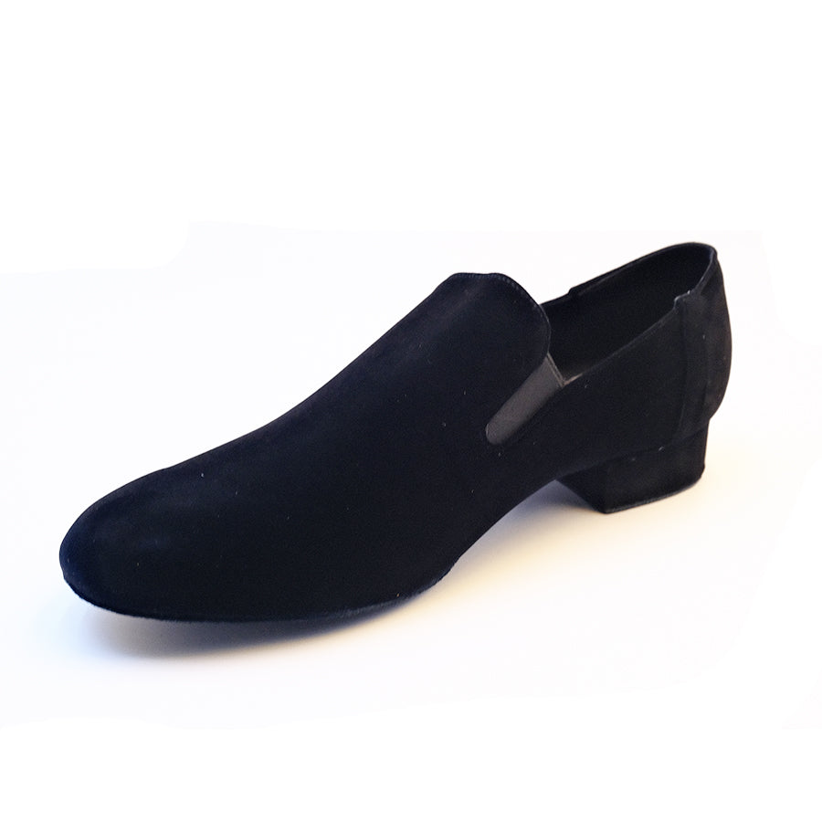 Men's 2cm Black Leatherette Heels Ballroom Dance Shoes