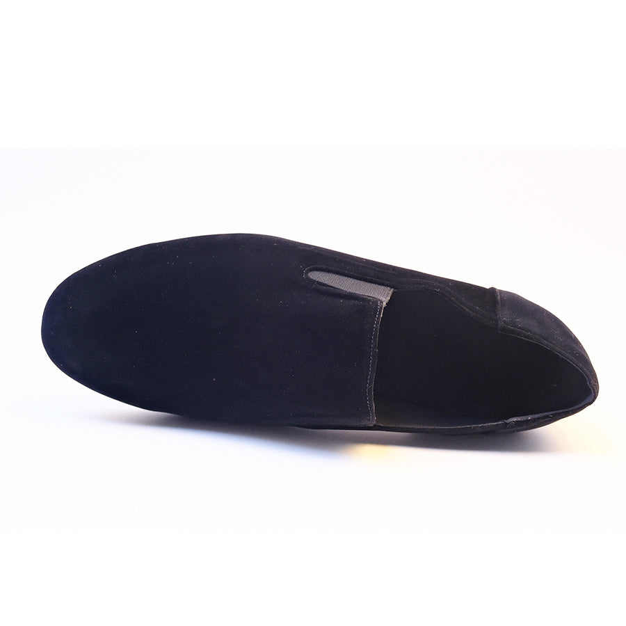 Men's 2cm Black Leatherette Heels Ballroom Dance Shoes