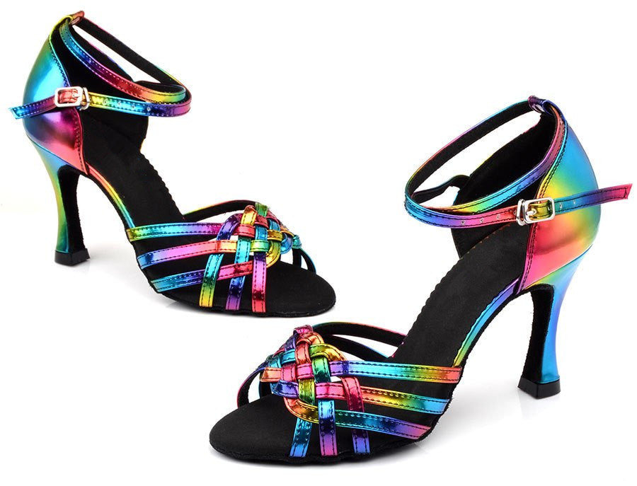 DS Women's PU Customized Heel Latin Shoes Salsa Shoes Ballroom Dance Shoes