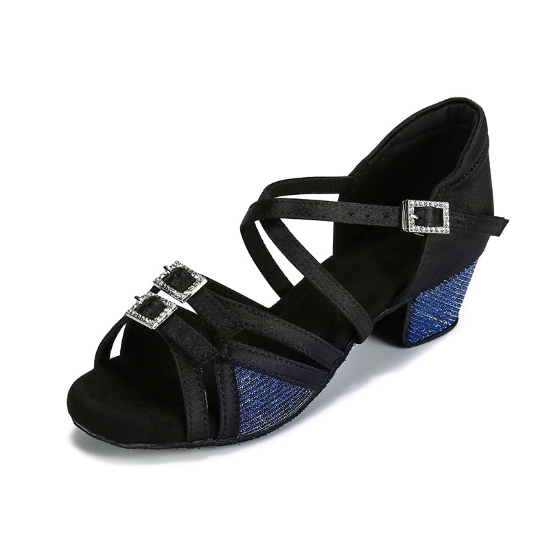 Kid's Satin 3.5cm Heel Ballroom Dance Shoes Latin DanceShoes