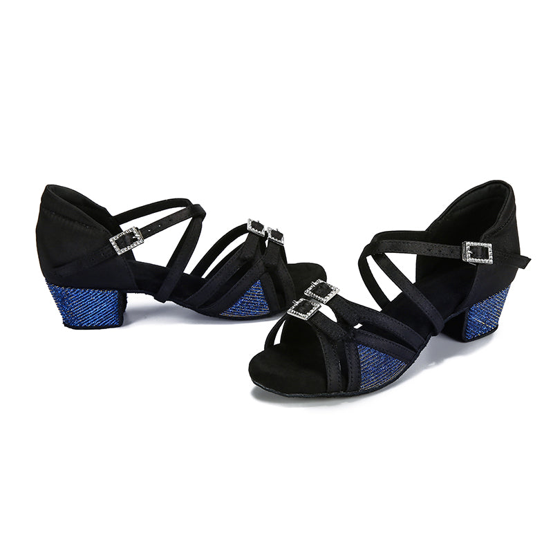 Kid's Satin 3.5cm Heel Ballroom Dance Shoes Latin DanceShoes