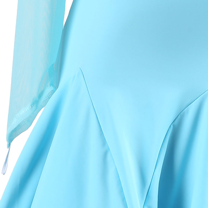 Customisable-Women's Long Sleeve Tassel DanceWear Dance Dress Performance Wear
