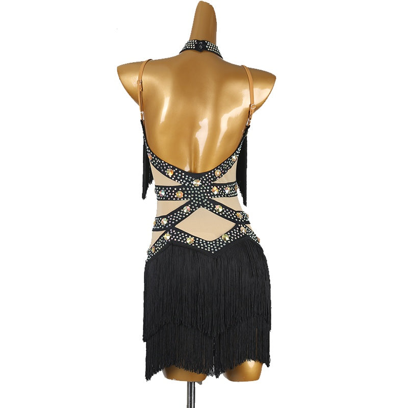 YZY Customisable-Women's Tassel DanceWear Dance Dress Performance Wear