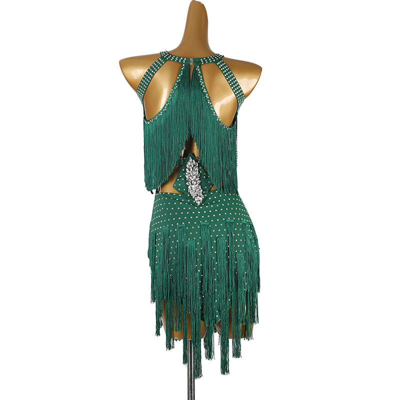 YZY Customisable-Women's Tassel DanceWear Dance Dress Performance Wear