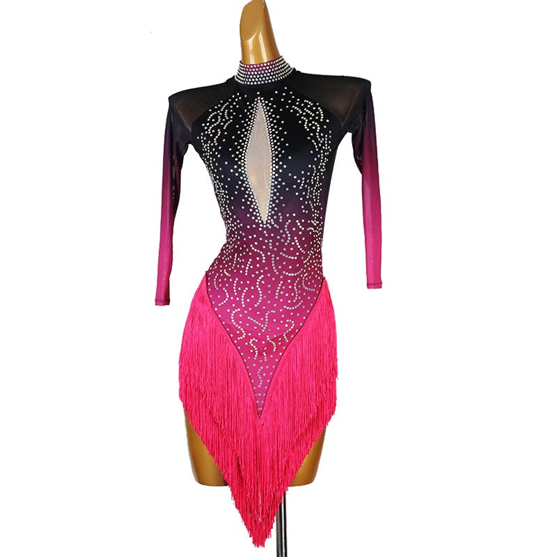 YZY Customisable-Women's 3/4 Sleeve DanceWear Dance Dress Performance Wear