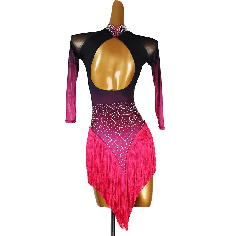 YZY Customisable-Women's 3/4 Sleeve DanceWear Dance Dress Performance Wear