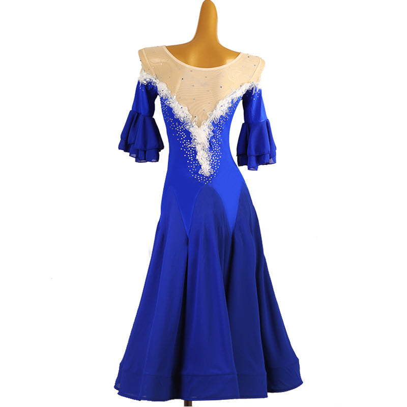 Customisable-Women's Modern Ballroom Dance Dress Waltz Dance Dress DanceWear