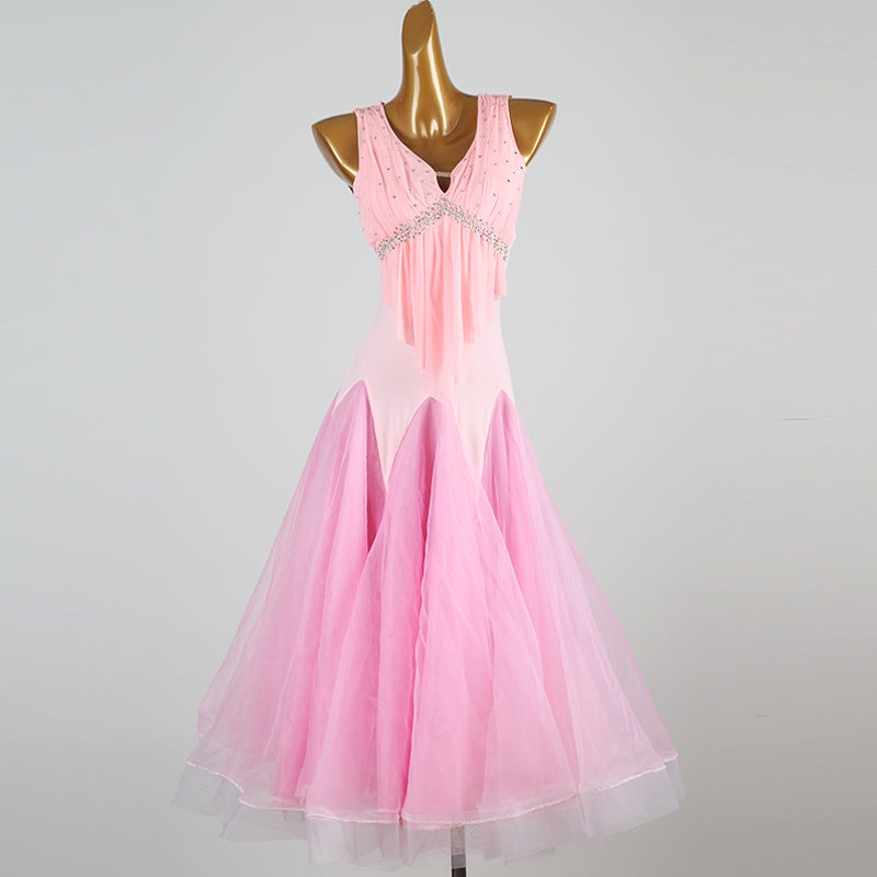 Customisable-Women's Sleeveless Modern Dance Performance Dress Ballroom Dance Dress