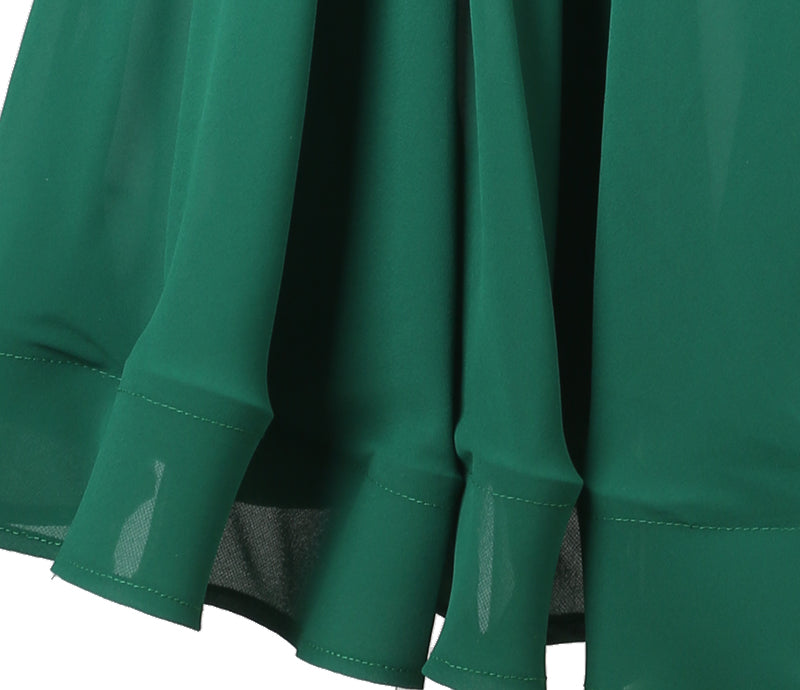 Customisable-Women's Long Sleeve Mesh Modern Dance Performance Dress Ballroom Dance Dress