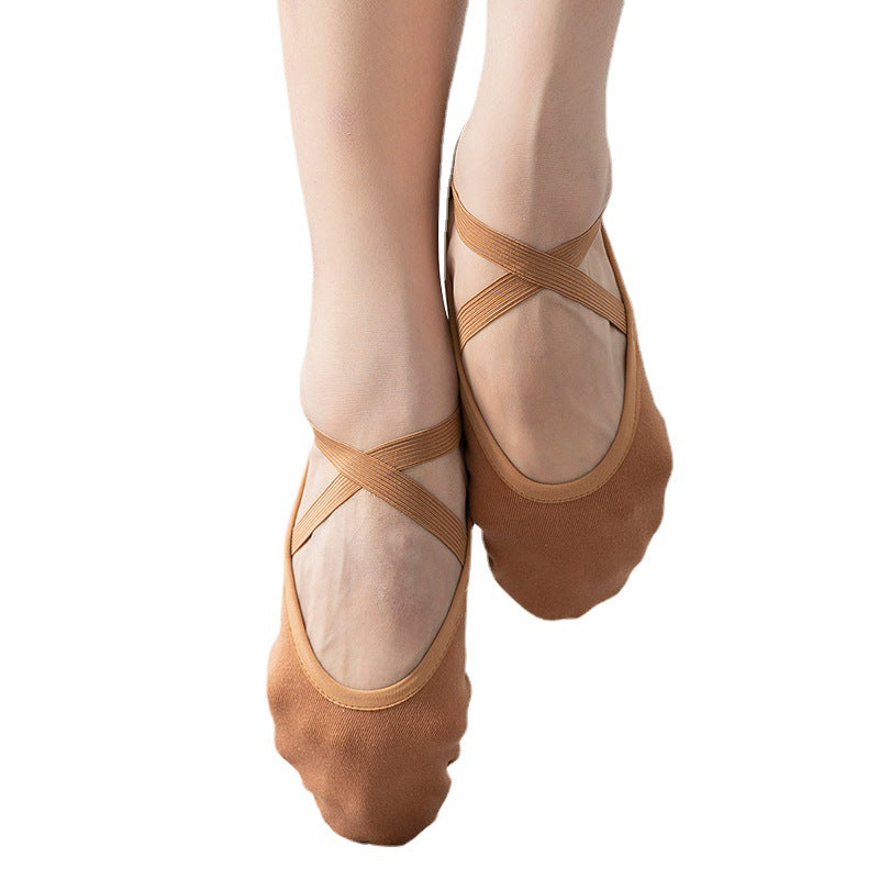 WY Women's Spandex Split-Sole Ballet Shoes