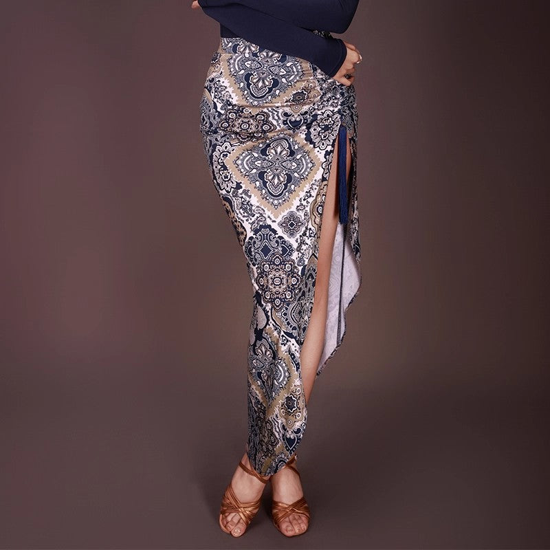 HC Women's  Latin Dance Skirt Dance Wear Training Performance Skirt