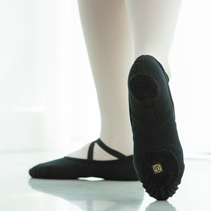 WY Women's Canvas Split-Sole Ballet Shoes