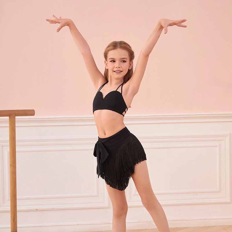 Z Girls Tassel Dance Skirt DanceWear Training Performance Skirts