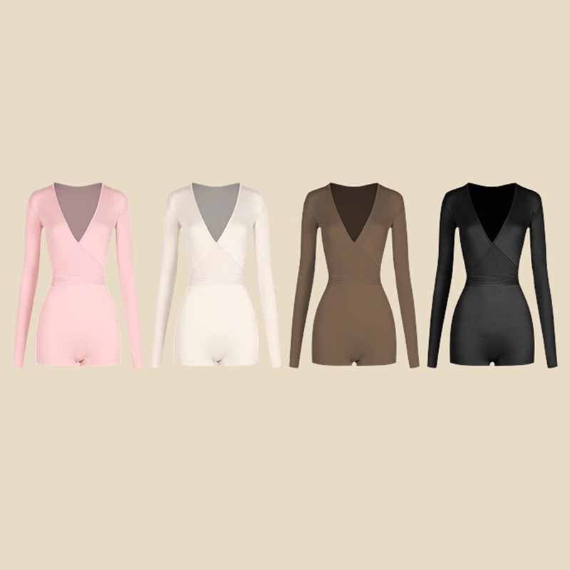 Z Girls Long Sleeve Latin Dance Bodysuits DanceTops Dance Wear Training Performance