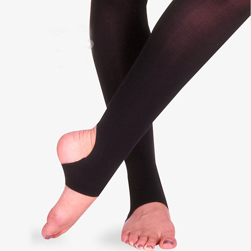 Adult Ultra Soft Self Knit Waistband Stirrup Tights