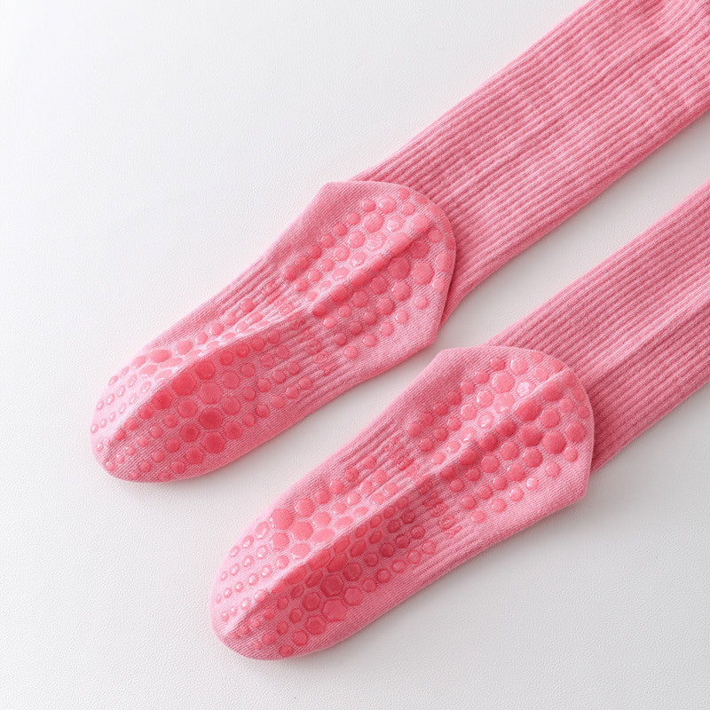 Yoga Pilates Knit Cotton Grip Long Socks