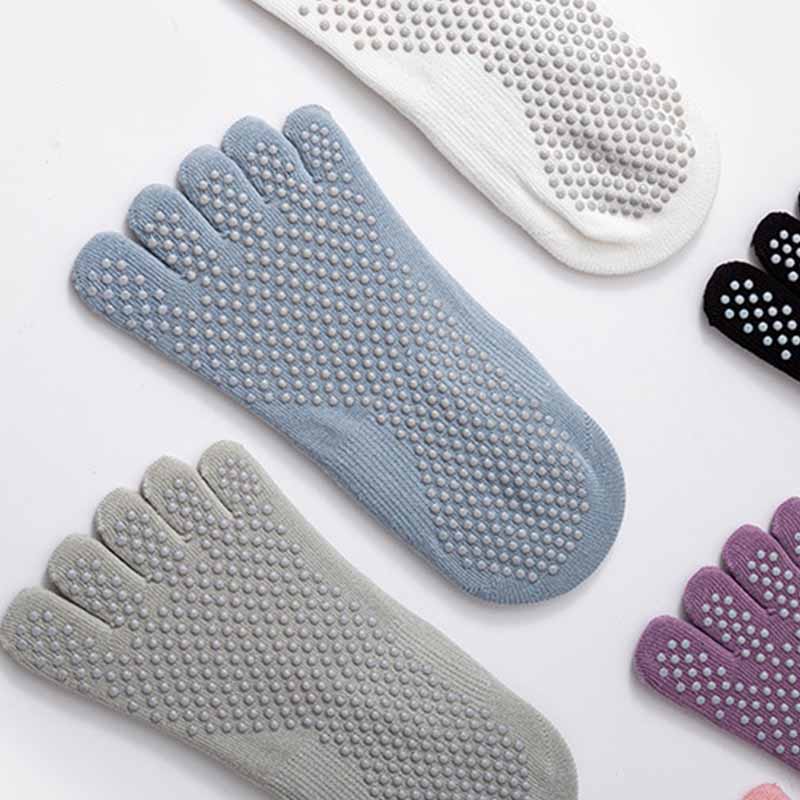 Full-Toe Yoga Pilates Grip Five-Toe Socks