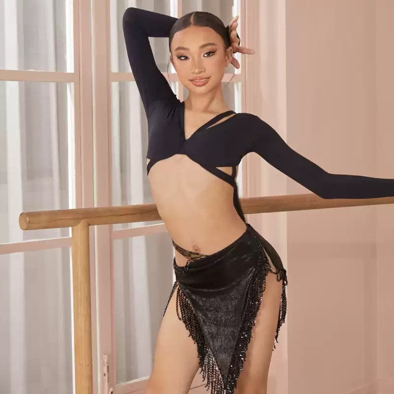 Z Girls Black Dance Skirt DanceWear Training Performance Skirts