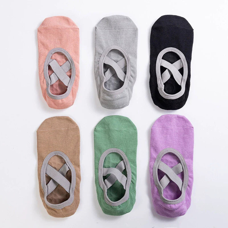 Full-Toe Yoga Pilates Grip Socks