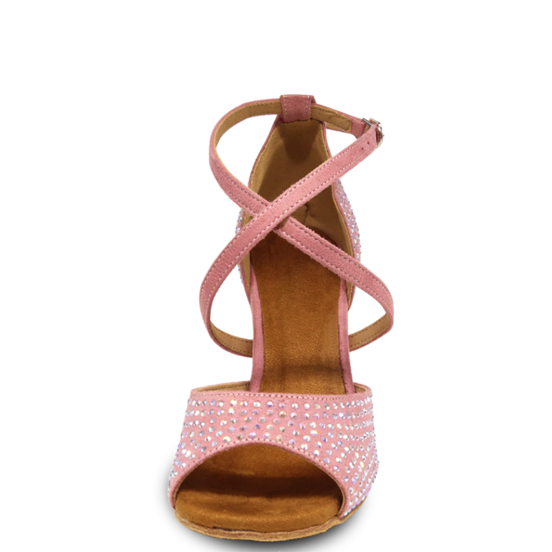 DS Women's Suede Customized Heel Latin Shoes/Salsa Shoes/Ballroom Dance Shoes