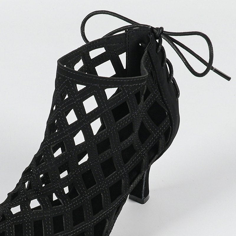 DS Women's Black Customized Heel Heels Dance Boots Jazz Dancing Shoes